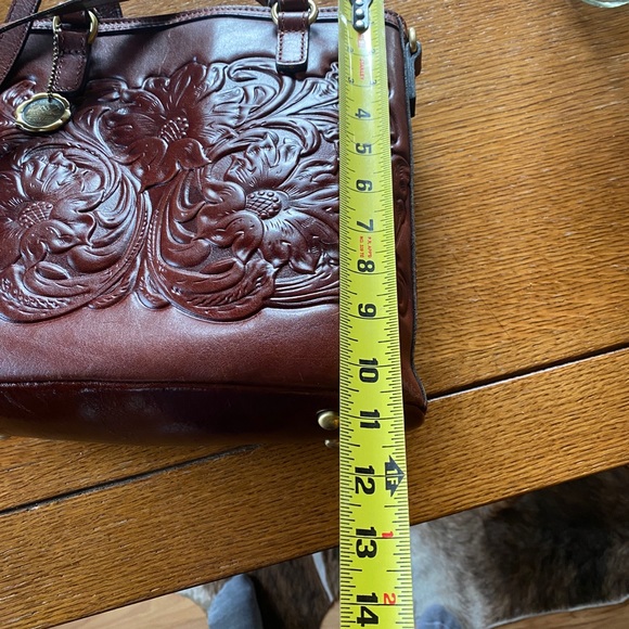 Patricia Nash Anniversary Edition Tooled Leather Handbag - Picture 9 of 10